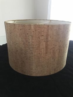 Cork Covered Lampshade