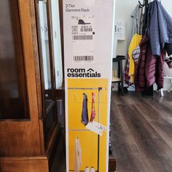 New with box, unopened, 2-Tier Garment Rack by Room Essentials 
