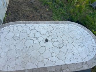 Heavy duty outdoor dining table