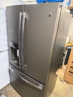 36”  GE Counter depth slate french door refrigerator