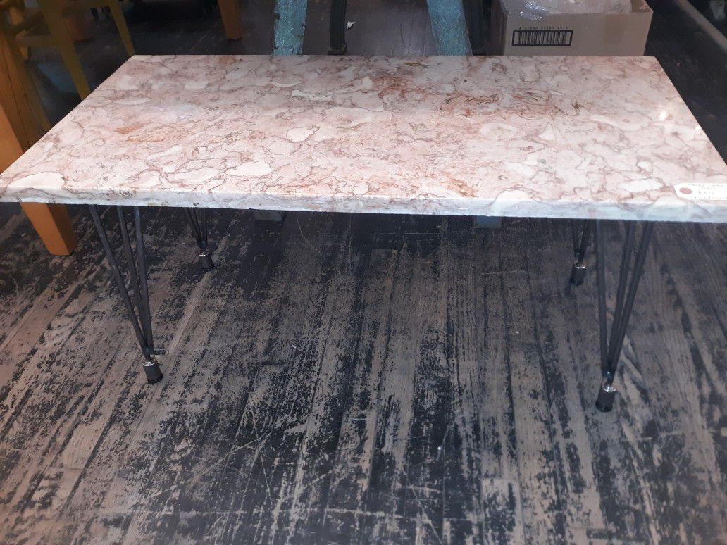 Antique salvaged marble coffee table