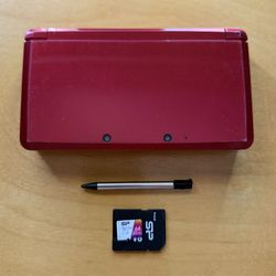 Modded 3DS Metallic Red USB C 64GB