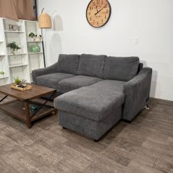 Gray Sectional Couch with Storage! Delivery Available!