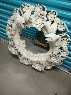 Mid-Century "Finesse" Style Mirror W/Built In Lighting