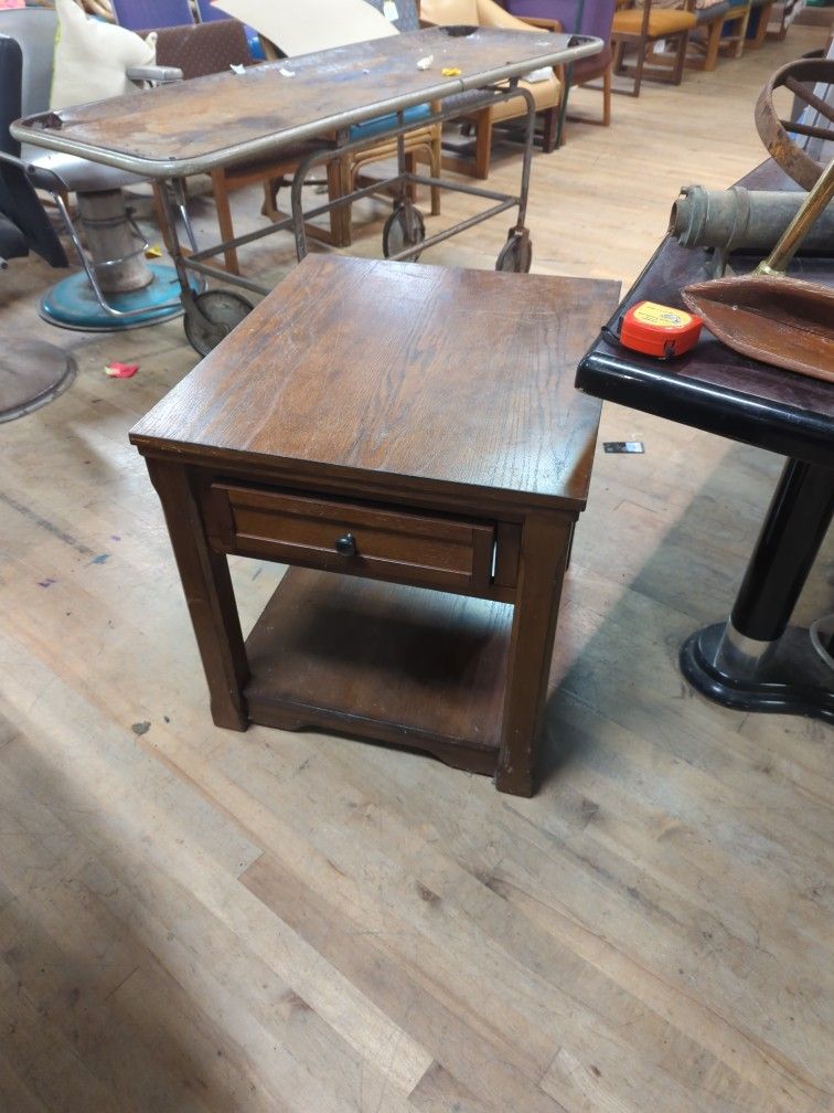 Solid Wood End Table