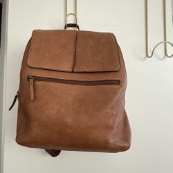 Soft Leather Backpack 