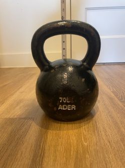 ADER 70 lb (32 kg) Cast Iron Kettlebell – Heavy Duty