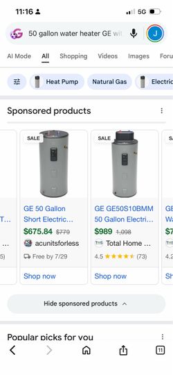 50 Gallon Water Heater