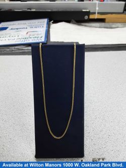 Box Chain - Yellow Gold 18k (.750) 5.3 grams 18 inch