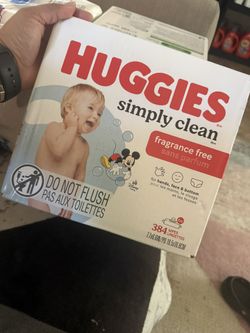 Huggies Wipes box