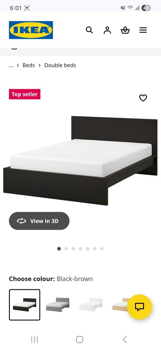 Ikea MALM bed frame QUEEN size