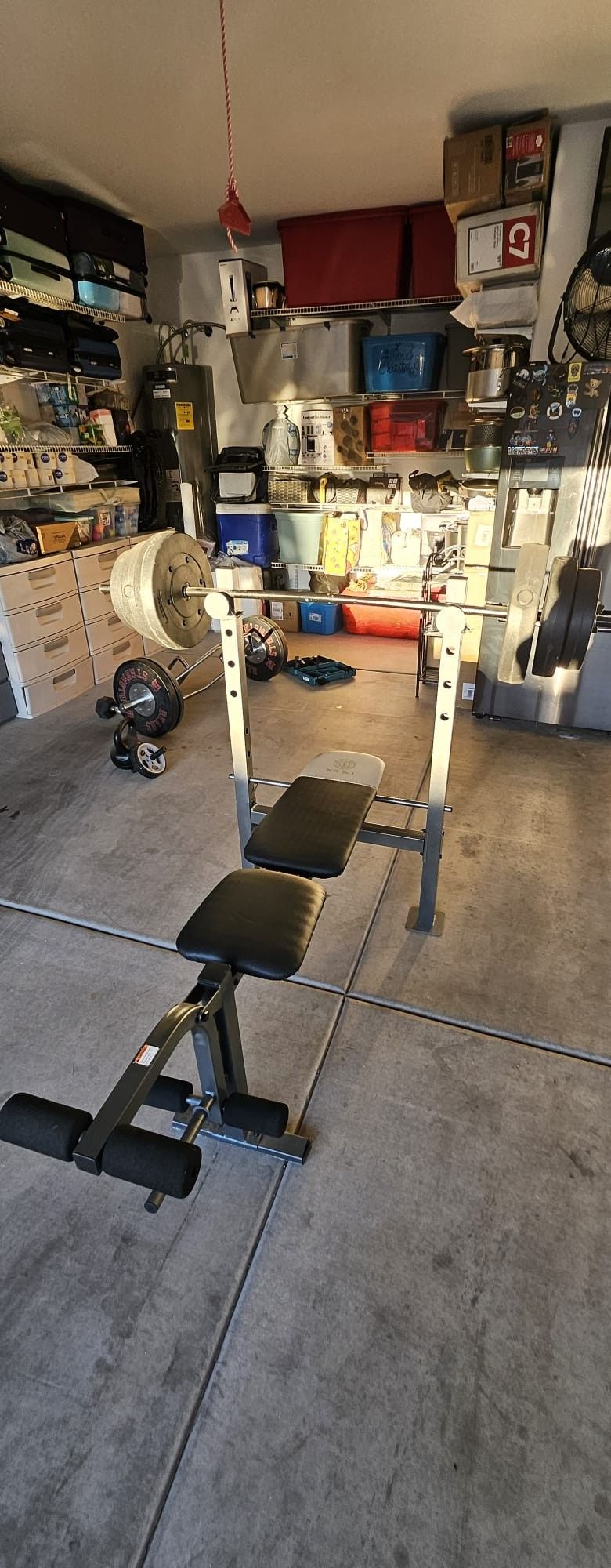 Weight Bench With Barbell
