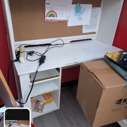 Kids Study Table And Bookshelf 
