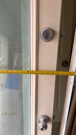 1. 30 inch Exterior Door with Inset Shade and Frame (32 inch door frame)