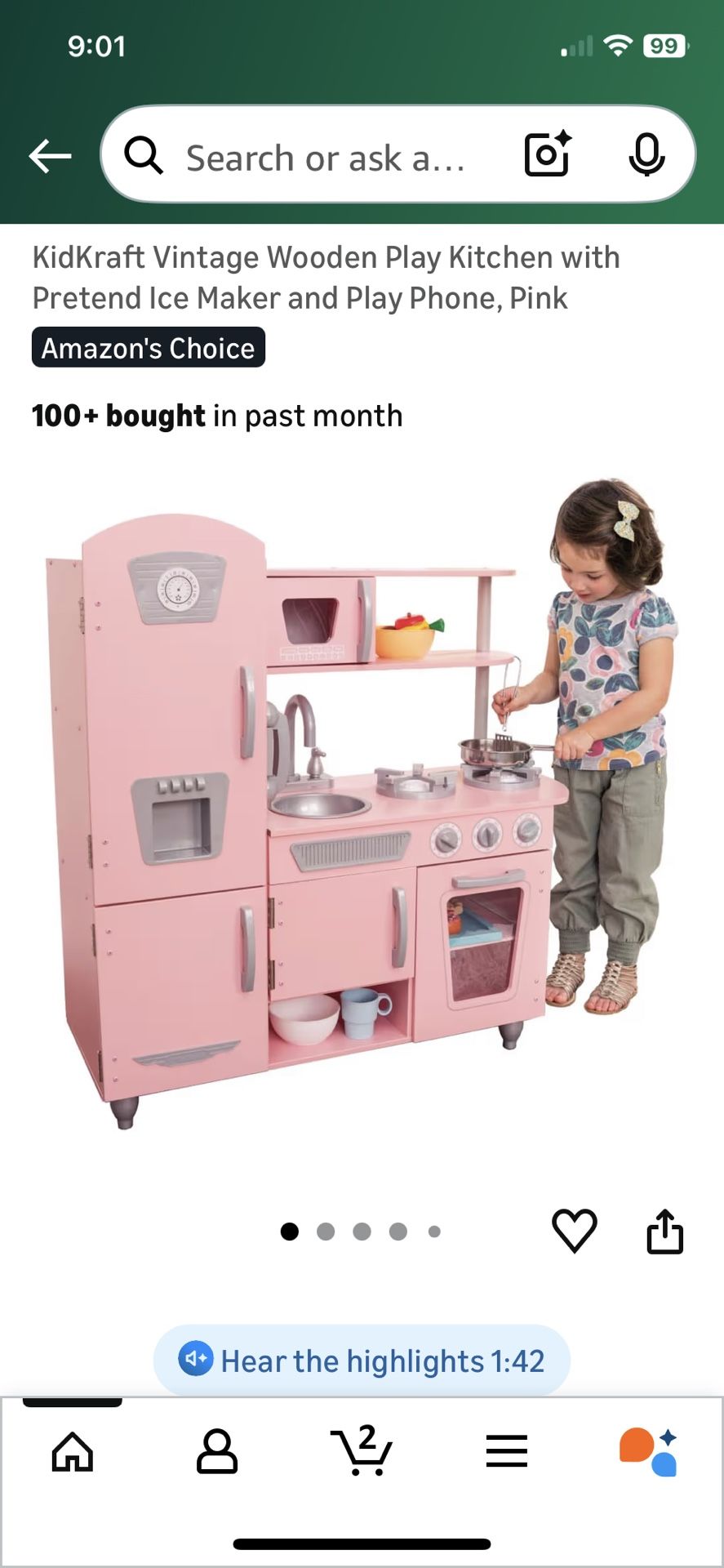 Vintage Wooden Kitchen For Girls