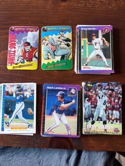 Baseball card set, Football cards and Playing cards