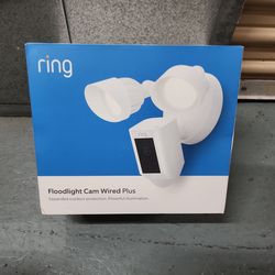 Ring Floodlight Cam Wired Plus--BRAND NEW OPEN BOX