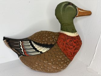 Mallard Duck Stuffed Animal Green Orange Brown Decoy Duck Hunting Toy