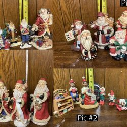 Vintage Ceramic Christmas/Santa Figurines 