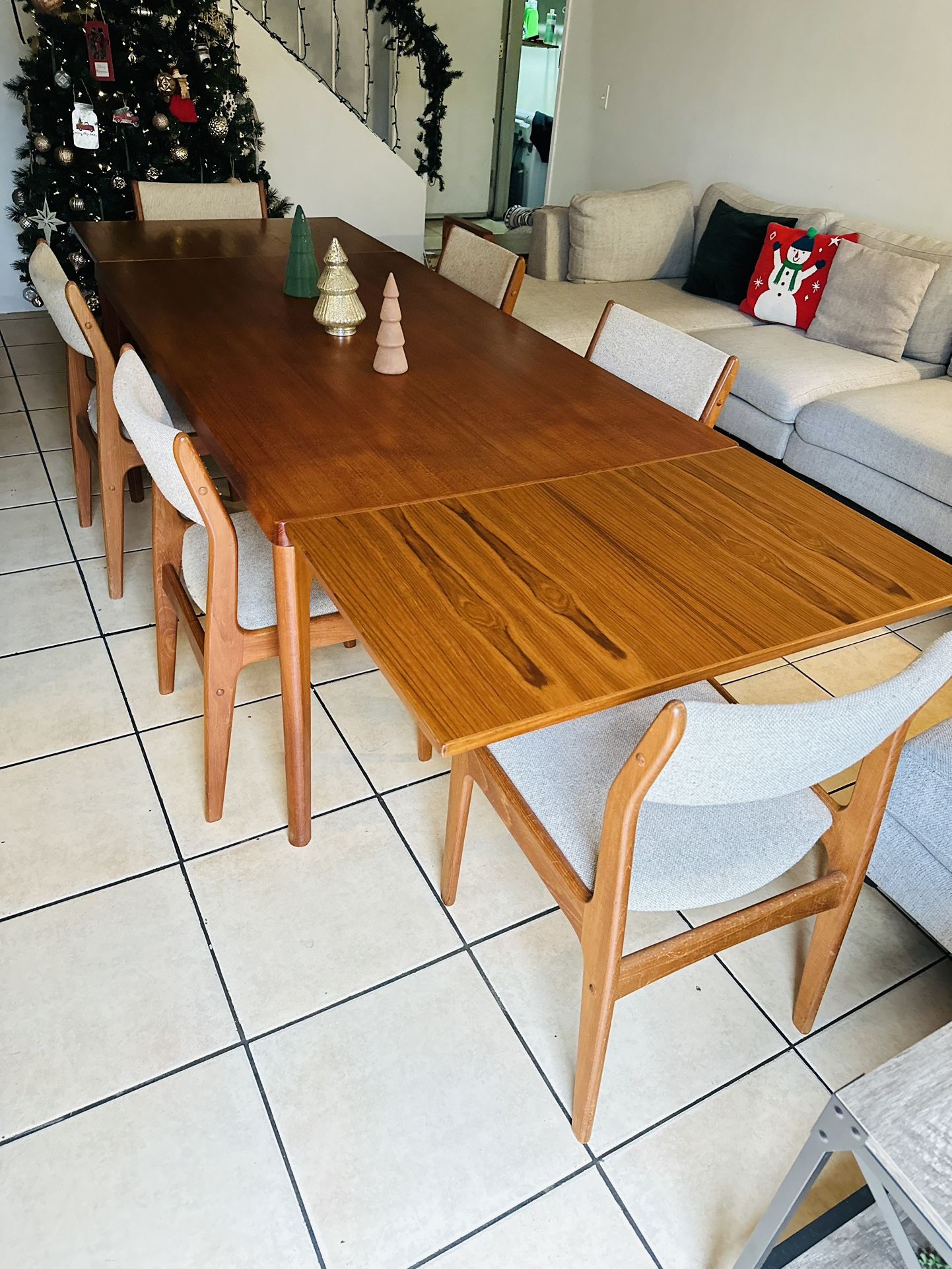 Extendable Teak Dining Table by Henning Kjærnulf for Vejle Mobelfabrik, 1960s