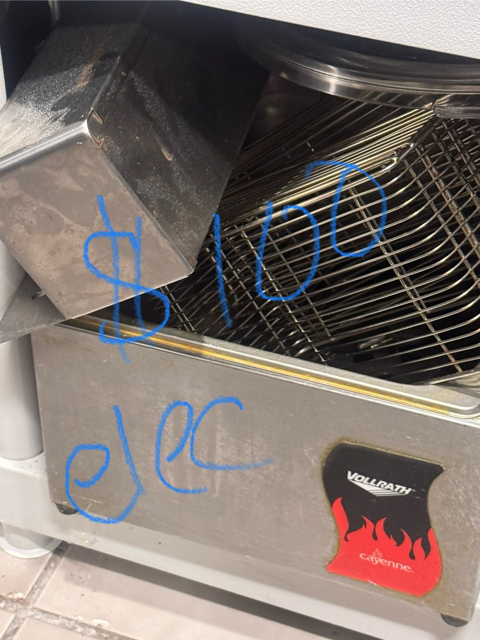 Small commercial electric fryer