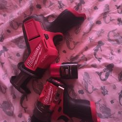 Milwaukee M12 Hacksaw / Hammer Drill 
