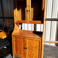 Pine China/storage Cabinet 