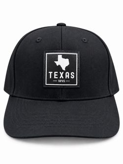 Texas 1845 Black Baseball Cap