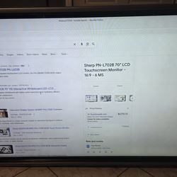 Sharp 70 inch monitor