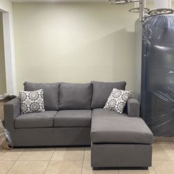 Grey Reversible Chase Sectional ‼️new In Stock‼️