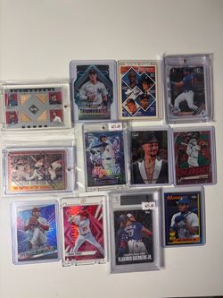 MLB Baseball Card Lot  12 total cards– Judge, Trout, Ohtani & More