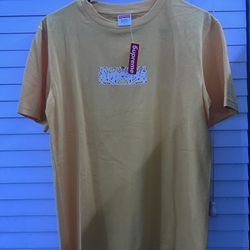 Supreme Yellow Bandana Box Logo Tee/ T Shirt 