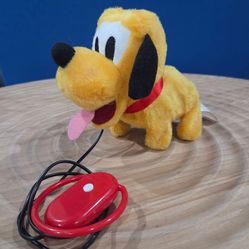 Disney Mickey & Friends Pluto Wire Leash Controlled 6" Plush