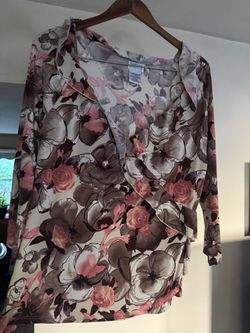 George Stretch Floral Long Sleeve Top