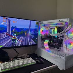 White Gaming Pc Computer Desktop RTX 5060 / i9