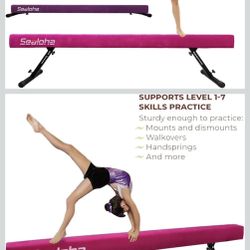 Adjustable Gymnastics Balance Beam