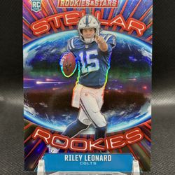2025 Panini Rookies & Stars - Riley Leonard Stellar Rookies (SP) #’d /99 Colts