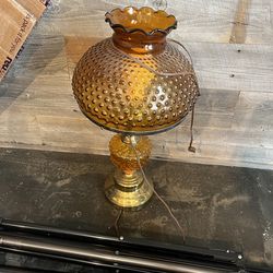 Glass amber lamp it