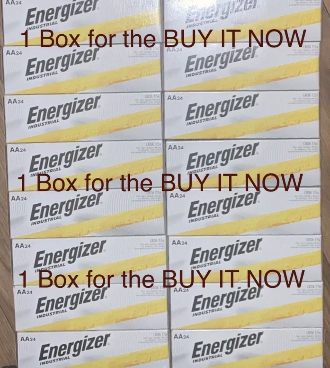 New BOX OF ENERGIZER 24- AA BATTERIES NEW SEALED Boxes ( Have 4 Boxes -96 Batteries ) For $30