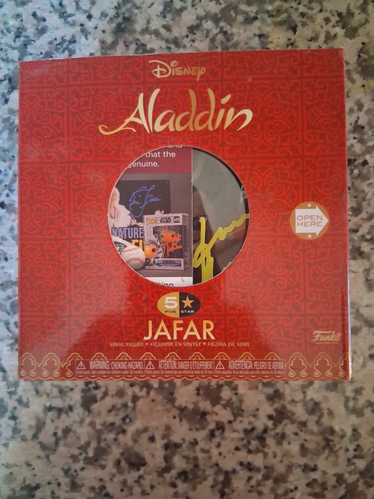 Signed Funko Jafar Voice Actor Jonathan Freeman With Coa