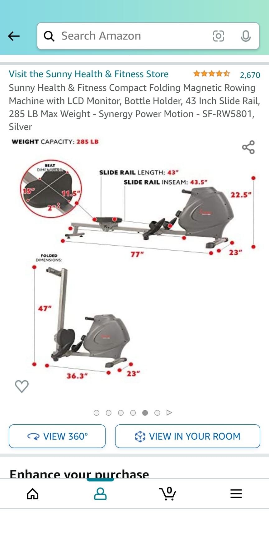 Sunny Rowing Machine