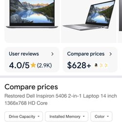 Dell 2 in 1 folding laptop