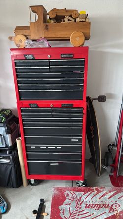 Used husky red tool chest