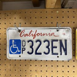 Expired Handicap License Plate