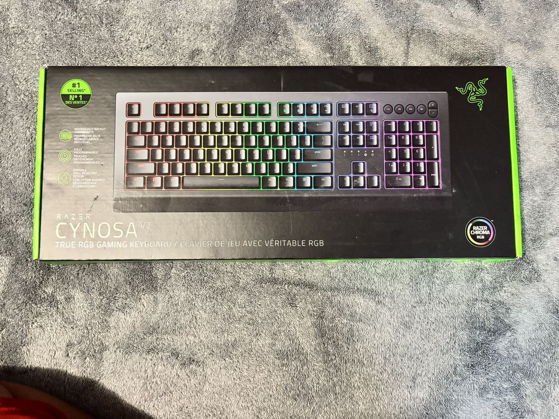 razer cynosa v2 keyboard new unopened