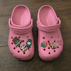 Pink Crocs Size 7