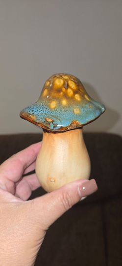 Ceramic Mushroom Figurine