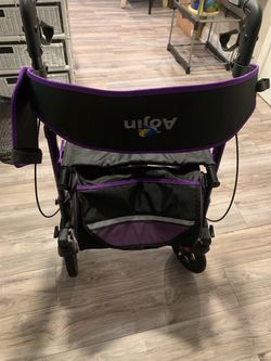 Aojin Rollator Walker with Seat and Storage Bag