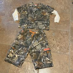EMPYRE Camo Print Long Sleeve Shirt (S) and Shorts (M) Set Size S/M-Unisex
