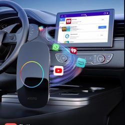 🌼 Magic Box - AI Box CarPlay & Android Auto Wireless, 4GB+32GB Support YouTube, Netflix, Prime Video, Disney+, Spotify w/HDMI-Out, Dual Wi-Fi & BT(5.